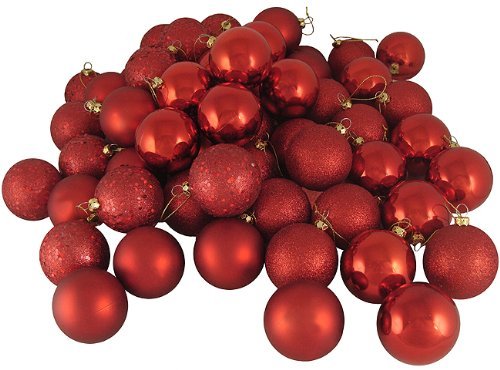 21ct Matte Red Hot Shatterproof Ball Ornaments