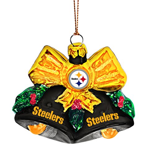 NFL Pittsburgh Steelers Glitter Bells Ornament