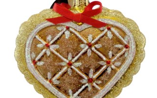 Radko Gingerbread Heart Ornament