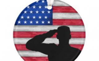 U.S. Military and Patriotic Christmas Ornaments