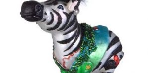 Zebra Print Ornaments